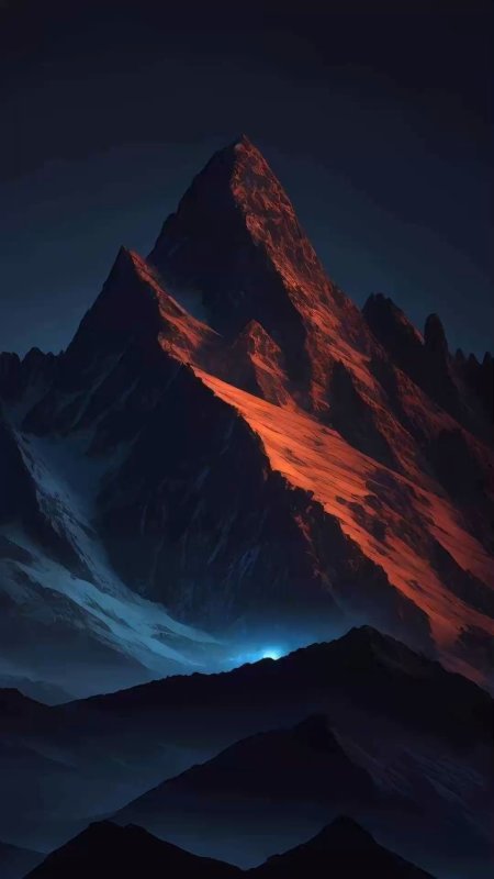 Night mountains iphone wallpaper k