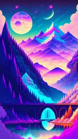 Synthwave art