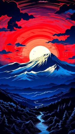 Пейзаж иллюстрация