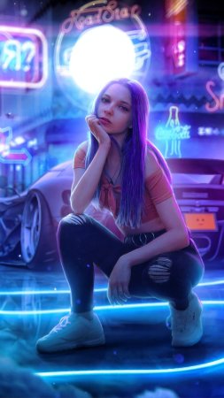 Кибер девушка