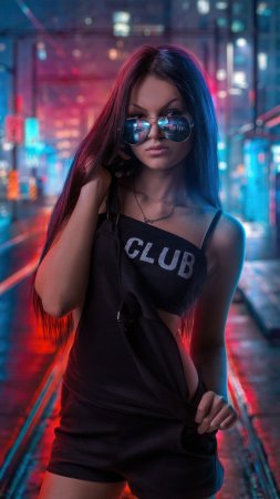 Неоновая девочка