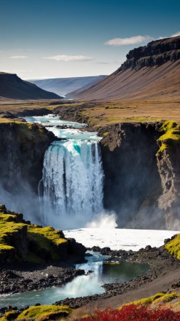 Водопад годафосс исландия