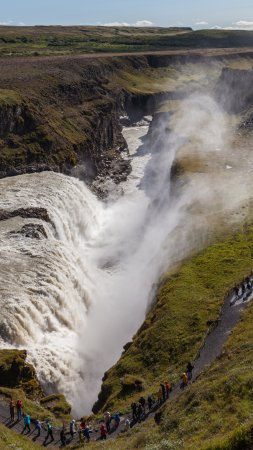 Водопад гюдльфосс исландия
