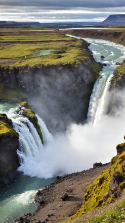 Золотой водопад гюдльфосс