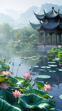 Lotus pond