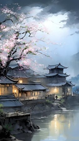 Japanese landscape painting