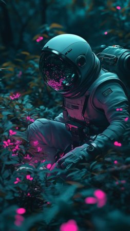 Astronaut wallpaper space art