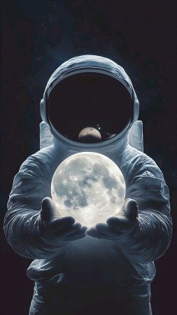 Скафандр в космосе
