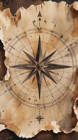 Nautical compass скачать фон 720 x 1280