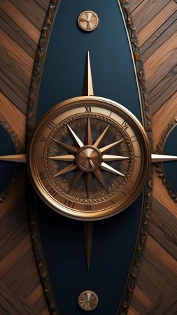 Nautical compass скачать фон 1424 x 2532