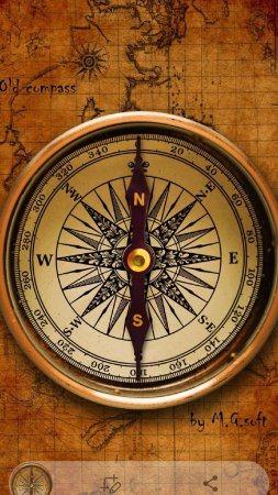 Old compass скачать фон 1424 x 2532